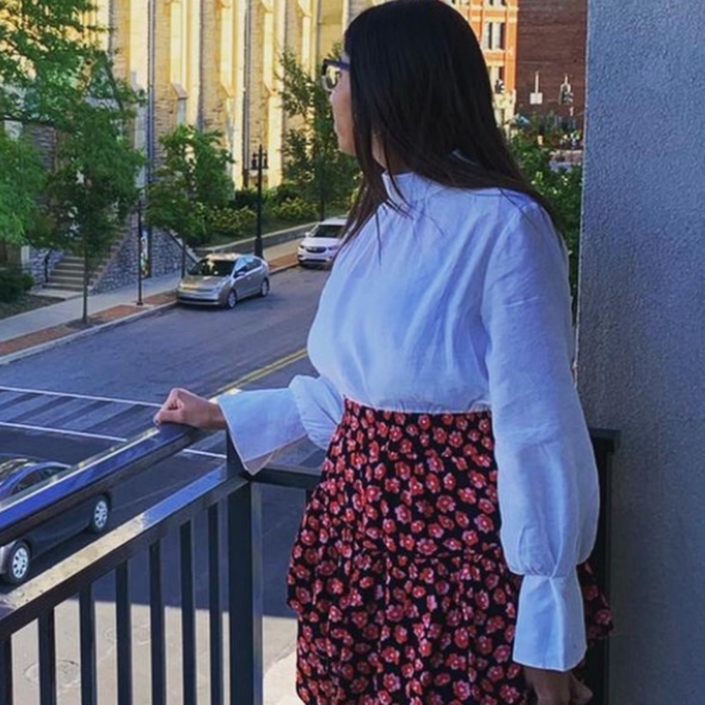 High neck blouse